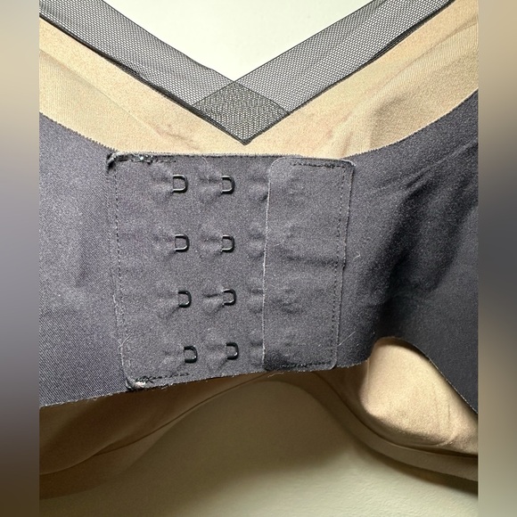 Honeylove Sculptwire Mesh Support Bra Black Tan 2X Shapewear Wireless Plus Size - Picture 3 of 10